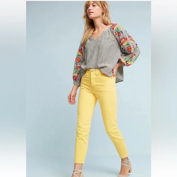 Anthropologie Embroidered Soleil Top by Floreat Size M - Picture 5 of 13